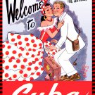 Decoration 8x10 Poster.Wall art.Room design.Welcome to Cuba.Polka dress.10406