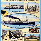 Decoration 8x10 Poster.Wall art.Room design.Travel to Havana.Steamship.10410