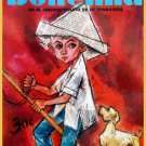 Decoration 8x10 Poster.Wall art.Room design.Child playing horsie with broom.Dog.10420 Decoration 8x10 Poster.Wall art.Room design.Child playing horsie with broom.Dog.10420