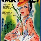 Decoration 8x10 Poster.Wall art design.Lady withhat.10470