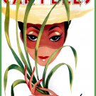 Decoration 8x10 Poster.Wall art design.Girl with Panama hat.10485 Decoration 8x10 Poster.Wall art design.Girl with Panama hat.10485