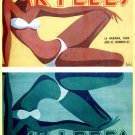 Decoration 8x10 Poster.Wall art design.Woman in bikini with pool reflection.10503