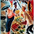 Decoration 8x10 Poster.Wall art design.Woman buying fruit.10508