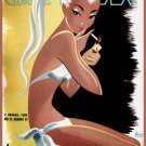 Decoration 8x10 Poster.Wall art design.Sexy woman smoking.Ponytail.10531