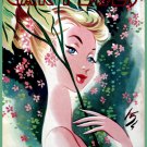 Decoration 8x10 Poster.Wall art design.Woman posing with flowers.10535