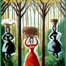 Decoration 8x10 Poster.Wall art design.Farmer women with baskets.10540 Decoration 8x10 Poster.Wall art design.Farmer women with baskets.10540