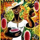 Decoration 8x10 Poster.Wall art design.Melon Pinapple fruit seller.10566
