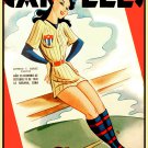 Decoration 8x10 Poster.Wall art design.Baseball team girl posing.10715 Decoration 8x10 Poster.Wall art design.Baseball team girl posing.10715