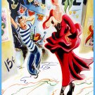 Decoration 8x10 Poster.Wall art design.Woman with red dress.10718 Decoration 8x10 Poster.Wall art design.Woman with red dress.10718