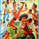 Decoration 8x10 Poster.Wall art design.Circus acts in the street.10736