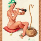 Decoration 8x10 Poster.Room art wall design. Pinup girl.Snake Charmer.8834