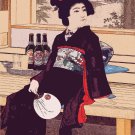 Decoration 8x10 Poster.Room art wall .girl.Japanese Geisha.Oriental.Asian art.8936
