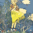 Decoration 8x10 Poster.Room art wall design.Little girl.Flowers yellow dress.9054 Decoration 8x10 Poster.Room art wall design.Little girl.Flowers yellow dress.9054