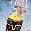 Decoration 8x10 Poster.Room art wall design.Visit Cuba.Travel conga dancers.9066