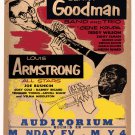 Decoration 8x10 Poster.Room art wall design.Jazz concert.Amstrong and Goodman.9086