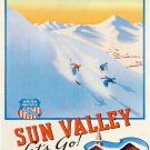 Decoration 8x10 Poster.Room art wall design.Sun Valley ski resort.9115