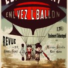 Decoration 8x10 Poster.Room art wall design.Circus.Concert on a balloon.9225
