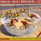 Decoration 8x10 Poster.Room art wall design.Circus.Bicycle race.9233