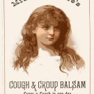 Decoration 8x10 Poster.Room art wall design.Cough balsam.Victorian Medicine.9331