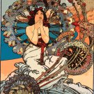Decoration 8x10 Poster.Room art wall design.Mucha style.9388