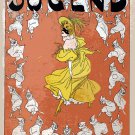 8x10 Poster decor.Room art wall design.Jugend Youth magazine Yellow dress dancer.9421