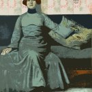 8x10 Poster decor.Room art wall design.Jugend Youth magazine Woman on sofa.9432