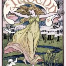 8x10 Poster decor.Room art wall design.Jugend Youth magazine Forest queen.9465