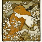 Decoration 8x10 Poster.Room art wall design.Mucha style.9560