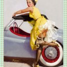 Decoration 11x14 Poster.Room art wall design. Pinup girl.Yellow dress.8823