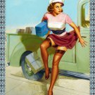 Decoration 11x14 Poster.Room art wall design. Pinup girl.Stealing packages.8833