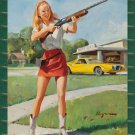 Decoration 11x14 Poster.Room art wall design.Pinup girl.Open carry shotgun.8838