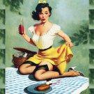 Decoration 11x14 Poster.Room art wall design. Pinup girl.Picnic.8848
