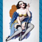 Decoration 11x14 Poster.Room art wall design. Pinup girl.Smoking.8855