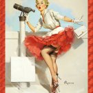 Decoration 11x14 Poster.Room art wall design. Pinup girl.Peeping Jane.8860