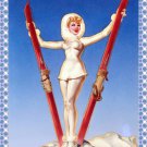 Decoration 11x14 Poster.Room art wall design. Pinup girl.Red ski.8870