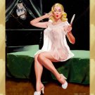 Decoration 11x14 Poster.Room art wall design. Pinup girl.Owl by the window.8887 Decoration 11x14 Poster.Room art wall design. Pinup girl.Owl by the window.8887