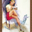 Decoration 11x14 Poster.Room art wall design. Pinup girl.Roller skates.8901