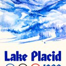 Decoration 11x14 Poster.Room art wall design.1980 Lake Placid Olympics.Ski resort.9096