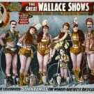 Decoration 11x14 Poster.Room art wall design.Circus.Bicyclists.9268