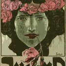 11x14 Poster decor.Room art wall design.Jugend Youth magazine Pink rose.9405