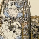 11x14 Poster decor.Room art wall design.Jugend magazine girls on Ferris Wheel.Fair.9448
