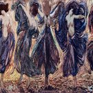 11x14 Poster decor.Room art wall design.Jugend Youth magazine Women dancing.9455
