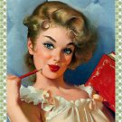 Decoration 16x20 Poster.Room art wall design. Pinup girl.Her red book.8825