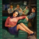 Decoration 16x20 Poster.Room art wall design. Pinup girl.With the bad boys.8827 Decoration 16x20 Poster.Room art wall design. Pinup girl.With the bad boys.8827