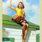 Decoration 16x20 Poster.Room art wall design. Pinup girl.Getting a signal.8844 Decoration 16x20 Poster.Room art wall design. Pinup girl.Getting a signal.8844