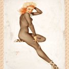 Decoration 16x20 Poster.Room art wall design. Pinup girl.Redhead in body suit.8846