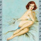Decoration 16x20 Poster.Room art wall design. Pinup girl.Half in bed.8851 Decoration 16x20 Poster.Room art wall design. Pinup girl.Half in bed.8851