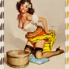 Decoration 16x20 Poster.Room art wall design. Pinup girl.Apple game.8858