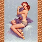 Decoration 16x20 Poster.Room art wall design. Pinup girl.Purple dress.8885