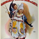 Decoration 16x20 Poster.Room art wall design.Evetta lady clown.9024